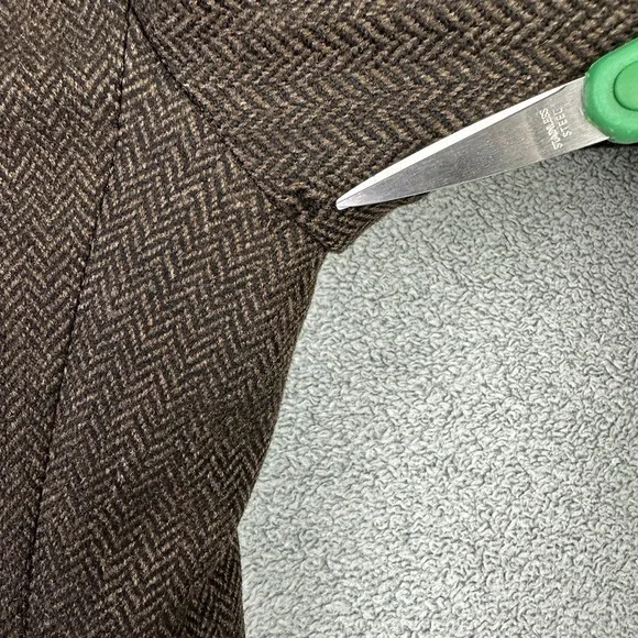 Brooks Brothers 346 Blazer Mens 41R Brown Herringbone Wool Suit Jacket READ - Picture 14 of 14